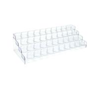 FewNvWa Paint Storage Solution 4 Tier Holder for Bottles And Nail Polish Organizer for Office And Home, Clear