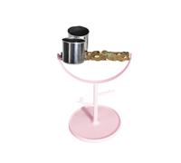 FewNvWa Parrot Activity Gym Wooden Perch Station for Small Birds, round base B