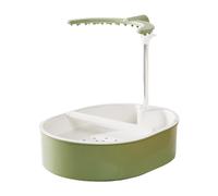 FewNvWa Parrot Bathtub Automatic Bird Bath Spacious Bathing Tub Container Cage Accessory Adjustable Easy Setup Sturdy Multifunction Quiet Waterproo, Green