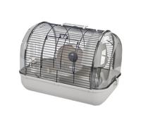 FewNvWa Pet Habitat for Small Animals, Carrier for Hamsters And Chinchillas, Clear Environment for Mice And Gerbils, Gray