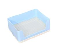 FewNvWa Pet Potty Box for Small Animals, Easy to Clean Pee Pan, blue