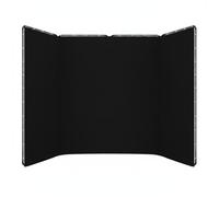 FewNvWa Photography Screen Backdrop Background Cloth Folding Portable Polyester With Aluminum Alloy Frame Suitable for content live broadcasting online teaching video conferencing, Black