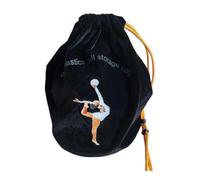 FewNvWa Portable Cover with Drawstring for Rhythmic Gymnastics Balls, Suitable for Lessons, Black