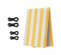 FewNvWa Replacement Cover for Comfortable Deck Chairs with Elastic Cord Set for The Beach, Yellow 160cmx43cm