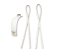 FewNvWa Replacement Shoulder Strap for Tote Handbag Handles, Crossbody Bag Shoulder Straps, PU Leather, WearResistant, Dimensionally Stable, for DIY, Beige White