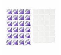 FewNvWa Reusable Ice Blanket Ice Sheets Cold Pack Cooling for Transport and Storage Self Absorbing Reusable Build Suitable for Seafood Preservation Meals, White, 24 Grids, 41.5x28.5cm