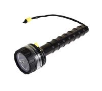 FewNvWa Scuba Diving Flashlight Underwater Light Torch Submersible Lamp PP Material Strong Brightness IPX8 Waterproof Suitable for Deep Sea Night, black