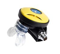 FewNvWa Second Stage Regulator for Divers, Professional Device, Accessories, Ergonomic Silicone, Brass Connector, Suitable for Water, Yellow