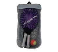 FewNvWa Set of Children's Paddle Training Balls with Ventilation Holes, Antisweat Handle, PP Shockabsorbing for Summer, Outdoor, An, Purple