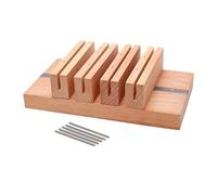 FewNvWa Side Oil Rack, Wooden Leather Tool, Adjustable Side Oil Rack, Multifunctional, Universal, Washable for Hobbyists, Repair, and DIY, 4 Slots