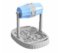 FewNvWa Slow Feeder Bowl Interactive Puzzle Dispenser with Rotating Barrel Maze Tray Raised Base suitable for pet mental daily meals, Blue