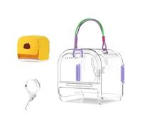 FewNvWa Small Animal Carrier for Hamsters, Travel Case for Chinchillas And Squirrels, violet