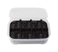 FewNvWa Stable Reptile Breeding Container with Transparent Surface for Easy of Hatching for Terrariums And Private Breeding, black