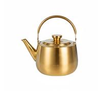 FewNvWa Stainless High Volume Water Pot Professional Multi Compatibility Suitable for Kitchens Family Use Restaurant Service, Gold