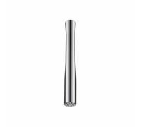 FewNvWa Stainless Steel Muddler Heavy Duty Ice Smashing Bartender Tool Fruit Press Modern One-Piece Construction Smooth Rod Suitable for Drink Stations Home, Short Handle 21.5cm