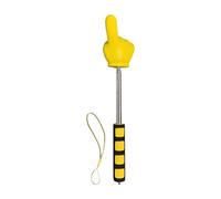 FewNvWa Telescopic Hand Pointer, Extendable Stainless Steel PP Shaped Ergonomic Handle for Elementary School, Kindergarten, Presentations, Lessons, Dis, Yellow