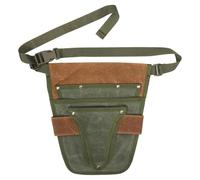 FewNvWa Tool Waist Pouch Garden Waist Belt Heavy Duty with Pockets Gardeners Handy Mechanics Utility Belt Apron Gardening Tools Belt, Brown Green