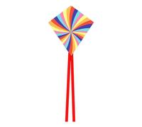 FewNvWa Triangle Kite, Recreational Kite, Multicolored with Long Tail, Polyester Fiberglass, Stable, Practical Carrying Bag for Children, Kite