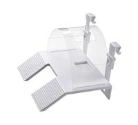 FewNvWa Turtle Basking Adjustable Heavy Duty Support Sturdy PP Material Spacious Area Suitable for Various Turtle Tank Uses, White, Small