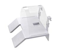 FewNvWa Turtle Basking Adjustable Heavy Duty Support Sturdy PP Material Spacious Area Suitable for Various Turtle Tank Uses, White, Large