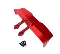 FewNvWa Vehicle Tail Assembly Precision Metal Rear Wing Upgrade Accessory CNC Car Spoiler Sl ppearance Suitable for RC Race Events 1/16 Chassis, Red