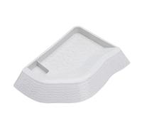 FewNvWa Water Bowl for Reptiles Featuring A Feeding Ramp for Turtles, White