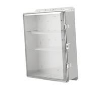 FewNvWa Waterproof Electrical Distribution Box with Transparent Door. Made of PP, Resistant to Water and Dust. Suitable, White