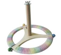 FewNvWa Wooden Bird Stand, Portable for Parrots And Parakeets in The Cage, Style B