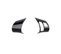 Fewshaw Carbon Fiber Style Interior Steering Wheel Trims Cover Accessoriess for 2006-2013 Chevy Corvette C6 (Both Sides Trim(for 06-11))