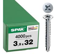 FEX-A, 3.9 x 32 mm, 4000 pieces, coarse thread, countersunk head, Phillips H2, drill tip, Wirox - 1401470390328
