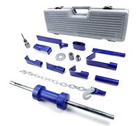 FEXON Automotive Dent Puller with Universal Slide Hammer Auto Body Truck Repair Tool Kit Repair Frame Set with Carrying Case 13PCS