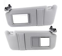 FEXON Pair Sun Visor Left Driver Right Passenger Side Compatible with 2007 2008 2009 2010 2011 Toyota Camry and Camry Hybrid Without Sunroof and Light (Gray)