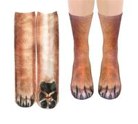 FEXPDL Animal Feet Socks 1 Pair Hilarious Dog Paw Socks, Animal Paw Socks 3D Print Animal Feet Pattern Novelty Socks, Chihuahua Socks, Creative Fun Socks for Men Women Funny Gifts