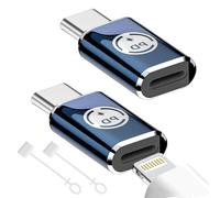 FEXPDL Lightning to USB C Adapter 2PCS USB C to Lightning Adapter Compatible with iPhones15/14/13/12/11/11pro Max/Xr/Xs/X/8/Ipads Pro/Macbooks Type-C to Lightning Charger PD35w