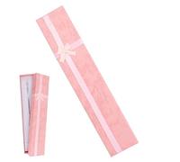 FEXPDL Rectangle Jewellery Gift Boxes, Small Bracelet Gift Box Women Necklace Case Chain Box Long Gift Box for Wedding Birthday Valentine's Day Christmas (Pink)