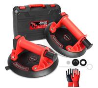 Fexrror 2PCS 8'' Vacuum Suction Cup, Glass Suction Cups Lifter, 660LBS Load Capacity for Granite, Tile, Glass Lifting, Include Storage Box and Gloves