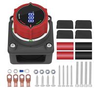 Fexrror Battery Isolator Switch 12V 48V with Voltage Display, 250A Battery Disconnect Switch for Car Truck RV Marine Boat, 5-60V Master Power Cut Off for Auto Vehicle Yacht Bus