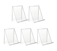 fexxkg 5 Pieces Clear Tablet Holder for Shops Displaying Paintings Books