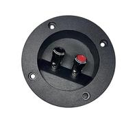 fexxkg Current Speakers Terminals Cup 75/82 / 90Mm Round Cutout Spring Clamp Connectors OxygenFree Coppers for Enhances Sound OFC Coppers Speakers Binding Post