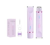 fexxkg Women’s Hair Trimmer Featuring Smooth Cutting Technology And Two Interchangeable Heads For Soft Hair Removal On Body And