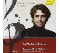 Fey Heidelberger Sinfoniker, - Mendelssohn: Symphony 4 "Italien", String Symphony 7, 12