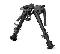Feyachi Rifle Bipod 6-9 Inches Tactical Rifle Bipod Adjustable Height Swivel Style Tactical Bipod Tilting Built in Podlock