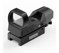 Feyachi RS-27 Red Dot Sight Green & Red Adjustable Reticle Reflex Sight, 5 Brightness Settings Riflescope with 20mm/22mm Weaver/Picatinny Rail Mount and Cover for Hunting Crossbow