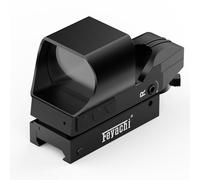 Feyachi RS-31 Reflex Sight Red Dot Sight, 4 Adjustable Reticles 6 Brightness Settings Red Dot Optics Riflescopes, Multiple Reticle System with Picatinny Rail Mount