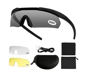 Feyachi Safety Glasses, Tactical Shooting Glasses, Clear Cycling Glasses