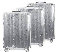 Feybaul 20/24/28/30 Inch PVC Luggage Protector Covers for TSA Approved 3 PCS Clear Suitcase Cover Protector Transparent Luggage Protective Cover Set, Full Clear, 20/24/28(3 sizes), Travel