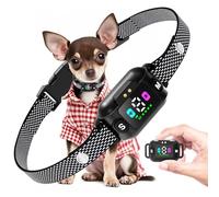Feycig Anti Bark Collars for Dogs - No Shock Small Dog Bark Collar, Rechargeable Barking Collar with 7 Sensitivities, 3 Adjustable Modes Beep & Vibration,IP67 Waterproof Dog Training Collar (Grey)