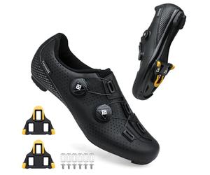 Feyenold Men's Cycling Shoes Women's Cycling Shoes Compatible with SPD-SL Pedal & Compatible Installation SPD/Look KEO Cleats Riding Shoes