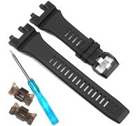 Feyert GBA900UU Replacement Band Compatible with G-Shock GBA900 GBD-900 Resin Watch Strap GBA900UU-5A Bracelet With Adapter, Black, One Size, Casual