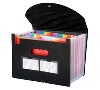 feyiubmen Organiser Coloured Expanding File A4 with 12 and 24 Compartments Extended Folder in Format A and in Letters The Document Manager with Index Card